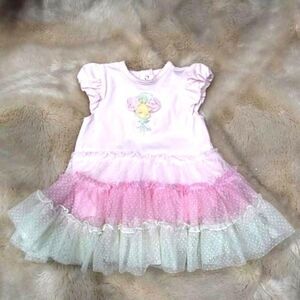 Little Me Pink dress Size 9 Months